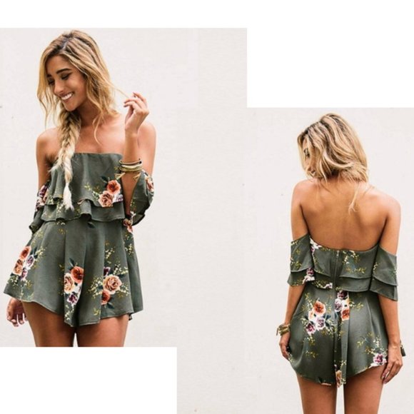 Buckle Dresses & Skirts - New! Women's Strapless Romper Size L